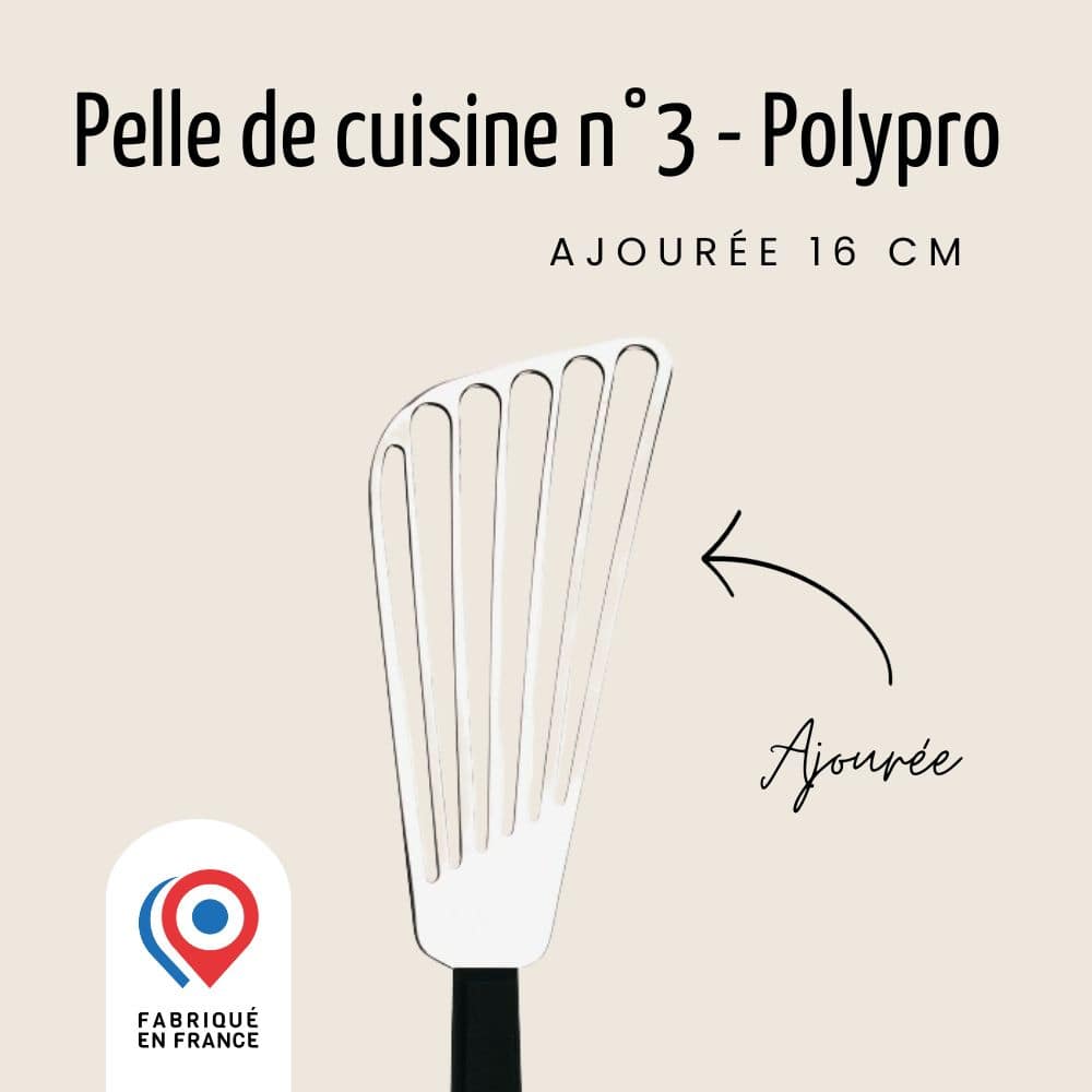 Spatule de Cuisine Ajourée - 16 cm - Polypro | Pratik