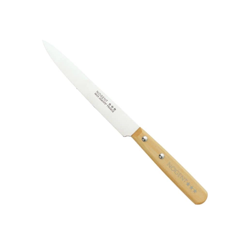 Couteau à Émincer – Lame lisse 14 cm – Naturel | Classic Bois