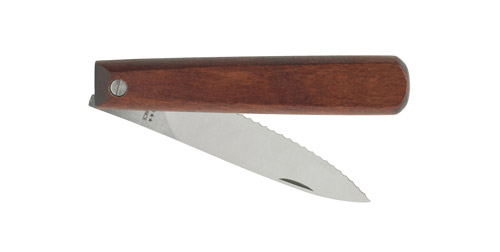 Découvrez le couteau pliable français du bois, jusqu'au bout de la lame !