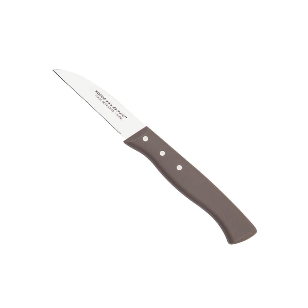 Couteau d’Office – Lame Lisse 8 cm – Taupe | Expert Affidenté®