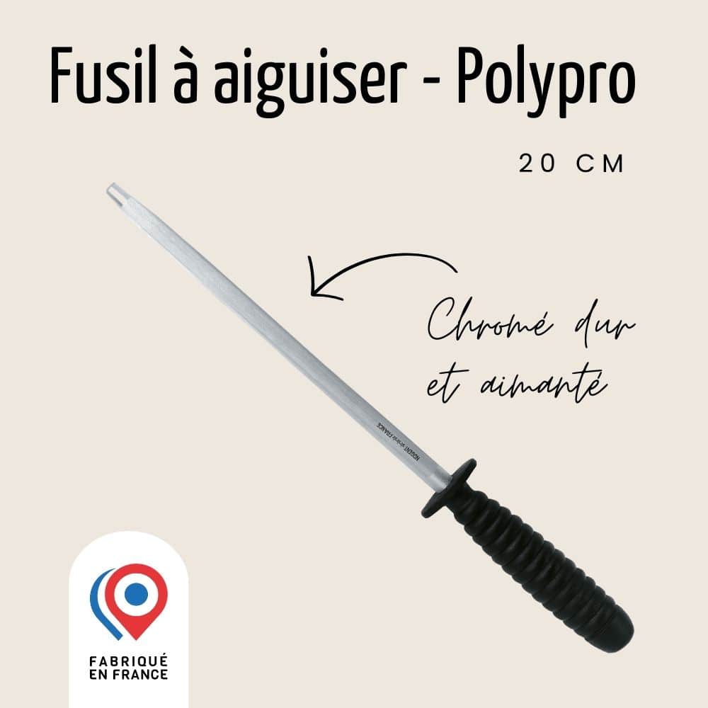 Fusil à aiguiser 30,5cm manche ABS inox - RETIF