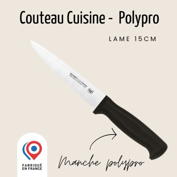 couteau-de-cuisinier-lame-lisse-15cm-manche-polypro