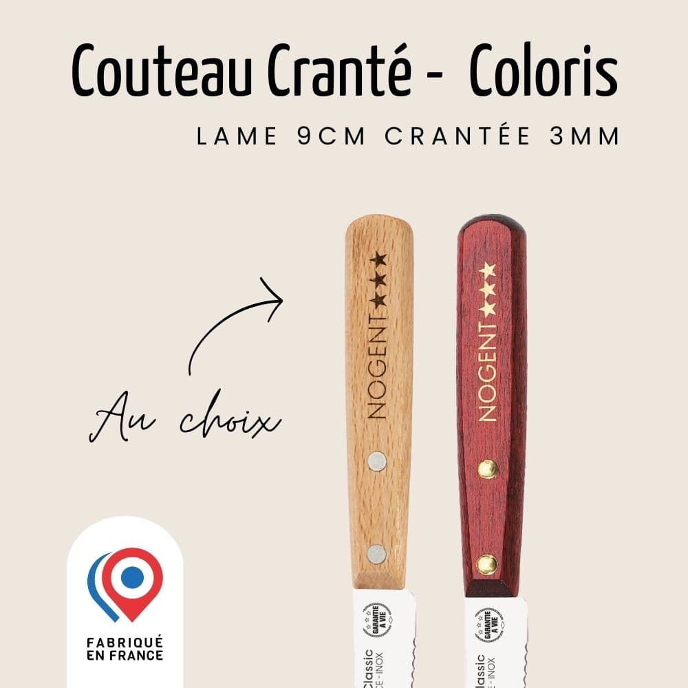 Couteau d'Office Bois 9 cm Color Nogent