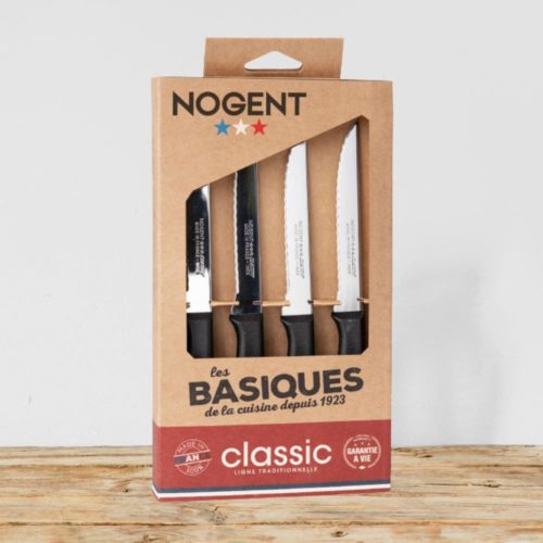 Couteau steak - Noir - 11cm cranté - Classic pro - Nogent***