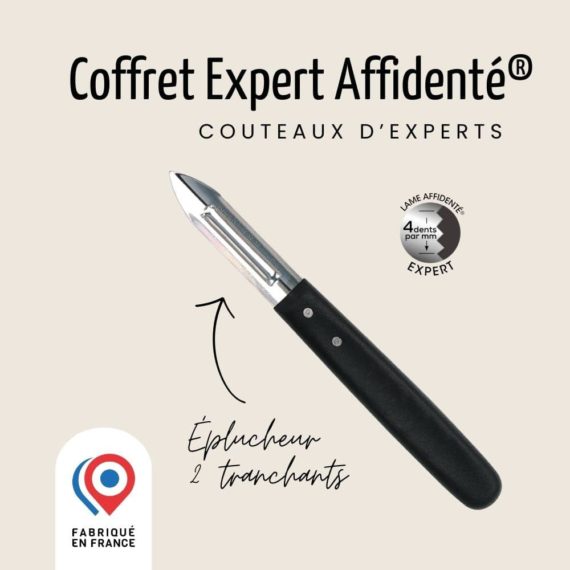 couteaux-experts-dans-un-coffret-technologie-affidenté-eplucheurs-2-tranchants