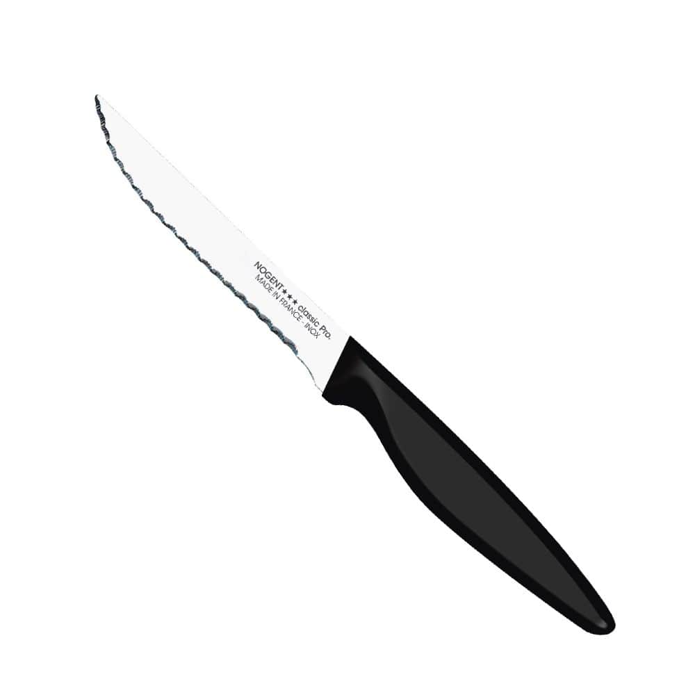 Couteau steak - Noir - 11cm cranté - Classic pro - Nogent***