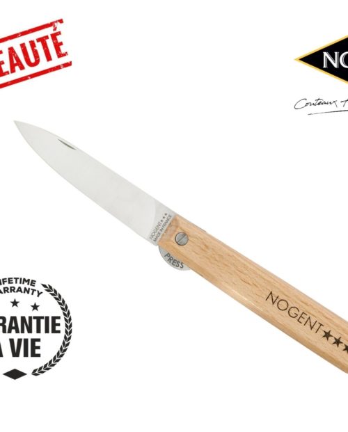 Couteau pliant avec blocage hêtre