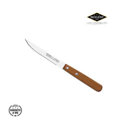Couteau steak - Noir - 11cm cranté - Classic pro - Nogent***