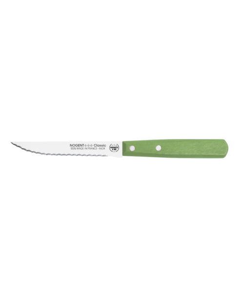 Couteau à tomate Classic pro Bio sourcé vert lame 11cm crantée 1mm