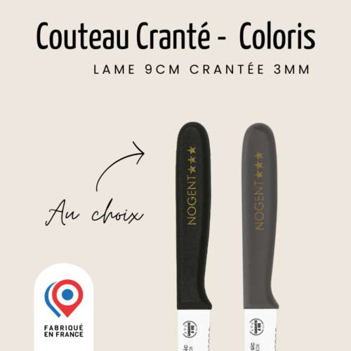 Couteau d’Office – Lame 9 cm Crantée 3 mm |  Nogent Daily
