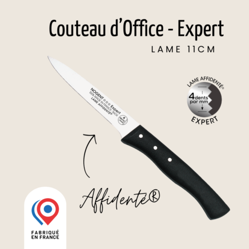 Couteau d'Office - Lame 11 cm | Affidenté® Confort